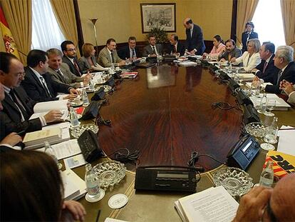 Reunión de los miembros de la comisión de investigación del 11-M.