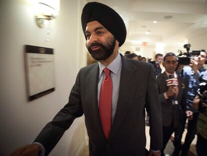 Ajay Banga, en un imagen de 2014, cuando era consejero delegado de Mastercard.