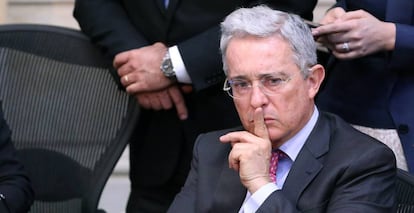 El expresidente Álvaro Uribe, líder del Centro Democrático.