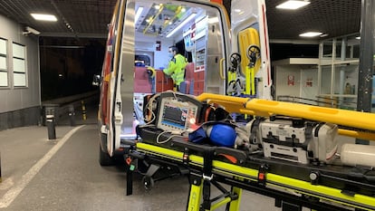 Una ambulancia del Samur, en Madrid, en una imagen de archivo.