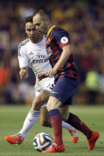 Andrés Iniesta y Carvajal en un lance del encuentro. 