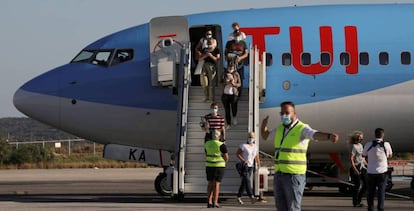  Imagen de archivo de un vuelo operado por TUI.