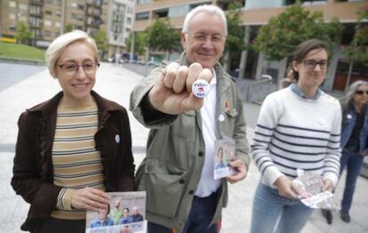 El coordinador general de Izquierda Unida, Cayo Lara, este viernes en San Sebastián.