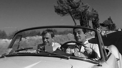 Jean- Louis Trintignant y Vittorio Gassman em 'Il sorpasso' (1962).