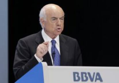 El presidente de BBVA, Francisco González.