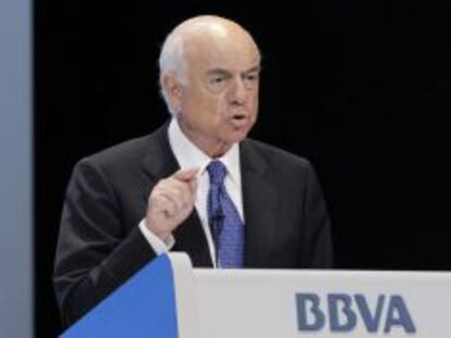 El presidente de BBVA, Francisco González.