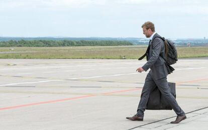 Jürgen Klopp, el pasado domingo en el aeropuerto de Dortmund.