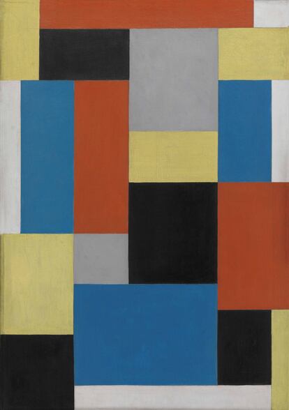 Theo van Doesburg, 'Composição XX' (1920), óleo sobre tela.