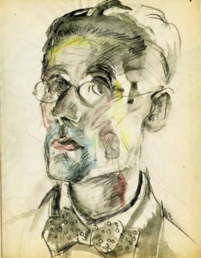 Autorretrato de Le Corbusier de 1917.