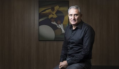 Tite, na sede da CBF, no Rio de Janeiro.