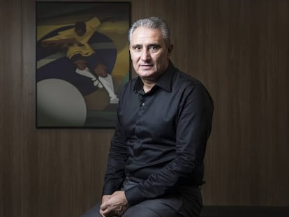 Tite, na sede da CBF, no Rio de Janeiro.