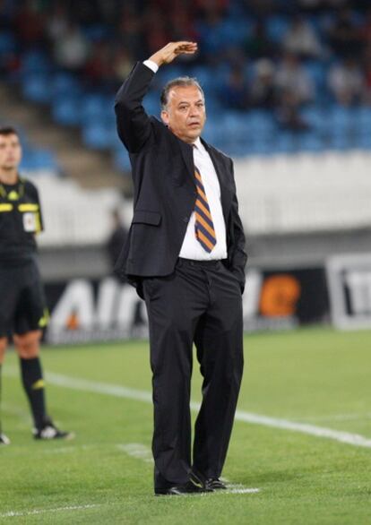 Juan Manuel Rodríguez, en un partido frente al Almería.