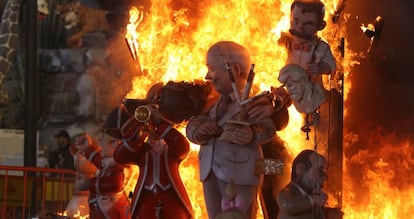 Fiesta de las Fallas de Valencia.