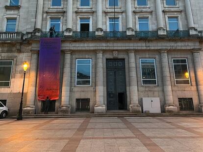 Una imagen de ayer de la sede del Banco de España en Soria, que acogerá el Centro Nacional de la Fotografía.