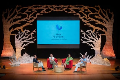 Un panel en la pasada versin del Hay Festival en Cartagena, el 28 de enero de 2024.