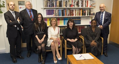 Julio Crespo MacLennan, Paul Preston, Susana Grau, Catherine Martinez-Mielot, Sarah Flew, Peggy Jean-Louis, y Fernando del Canto, este mi&eacute;rcoles en la London School of Economics.