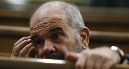 Manuel Chaves en la sesión de control en el Congreso.