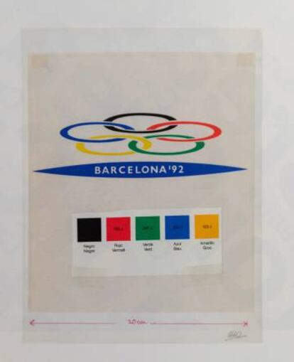 Logotip per a la candidatura de Barcelona als Jocs Olímpics del 1992.