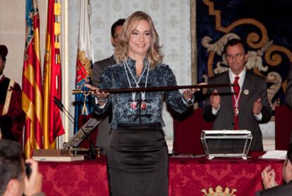 Sonia Castedo, durante su investidura como alcaldesa de Alicante, el pasado junio.