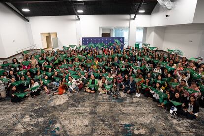 Participantes en el VII Encuentro Latinoamericano contra el aborto inseguro en la Ciudad de Panamá.