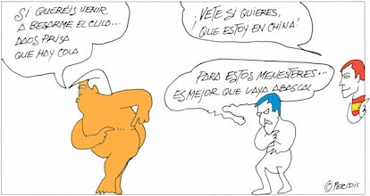 Viñeta de Peridis del 10 de abril de 2025.