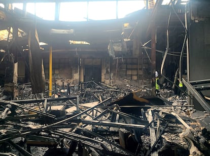 Destrozos tras el ataque en la sinagoga de Adass Israel,  en Melbourne, el pasado 9 de diciembre.