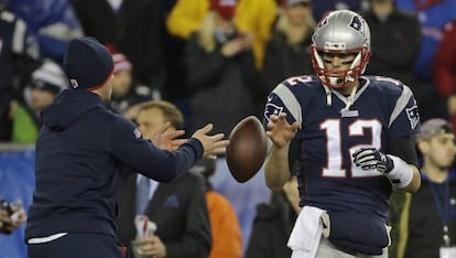 Tom Brady, en el partido de 2015, en que se usaron balones desinflados