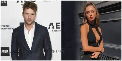 El actor Ryan Phillippe y la modelo Elsie Hewitt.