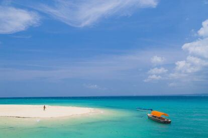 Una playa de la isla tanzana de Zanzíbar.