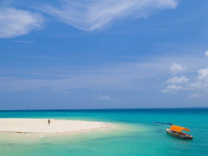 Una playa de la isla tanzana de Zanzíbar.