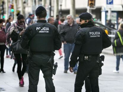 Agentes de los Mossos en una imagen de archivo.