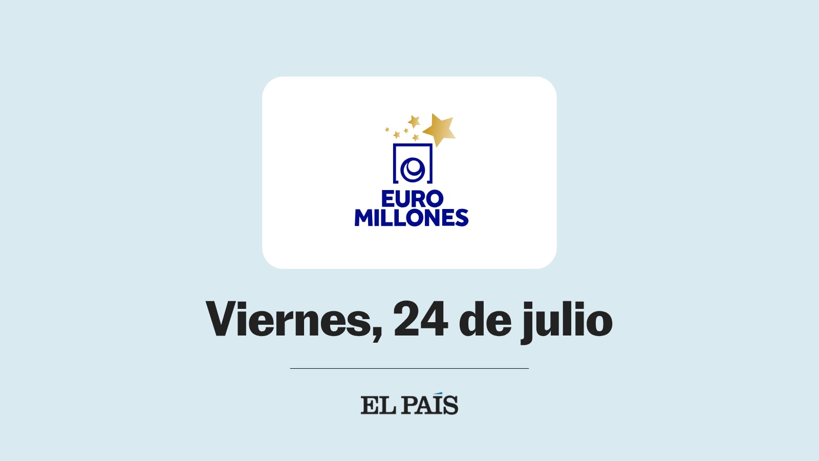Euromillones: comprobar sorteo del viernes 24 de julio