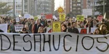 Manifestación contra los desahucios. EFE/Archivo