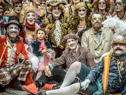 Participantes del carnaval de Sitges 2016.