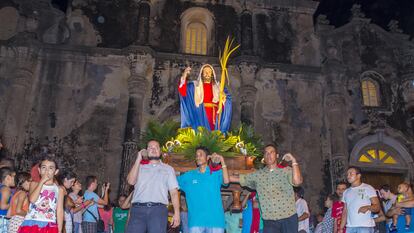 Una procesión durante el Domingo de Ramos, en Nicaragua, en 2016.