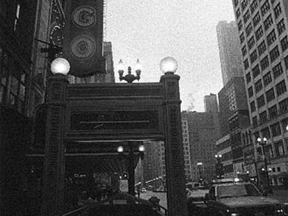 Una calle de la ciudad de Chicago.