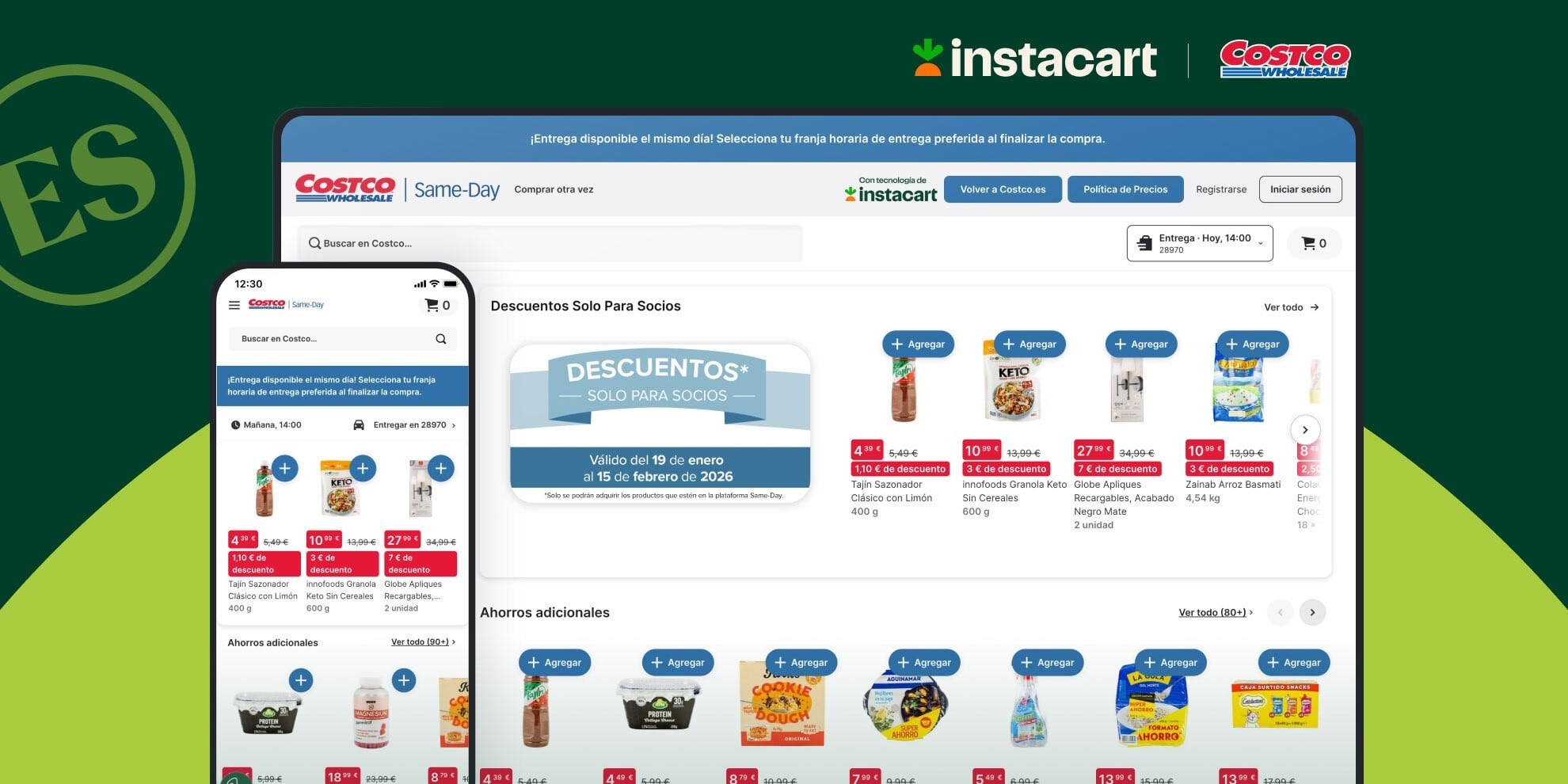 Costco lanza su venta online en España con entrega en el mismo día