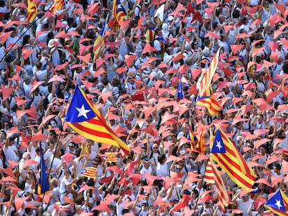 Manifestació de la Diada celebrada l'11 de setembre del 2015.