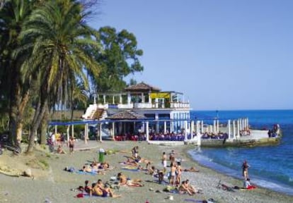 El balneario de los Baños del Carmen, en Málaga.