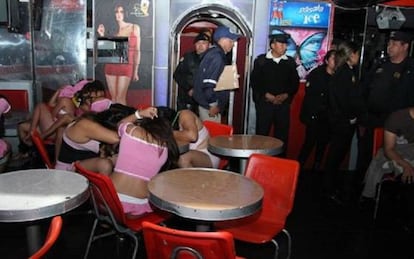 Prostitutas guatemaltecas v&iacute;ctimas de la trata de personas.  