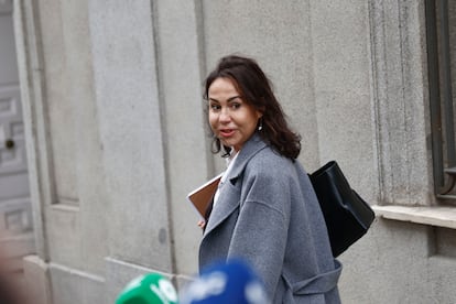 Isabel Pardo de Vera, expresidenta de ADIF, a su llegada en marzo al Tribunal Supremo.