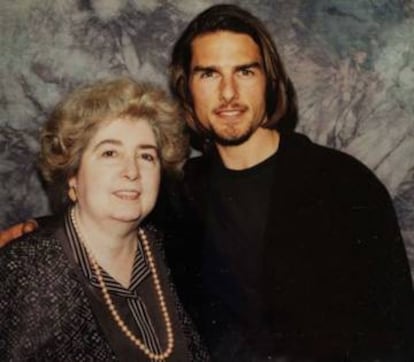 Maria Snoeys-Lagler con Tom Cruise.