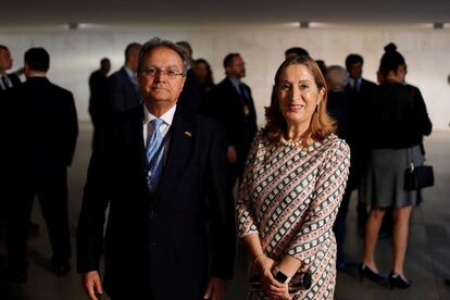 La presidenta del Congreso de los Diputados, Ana Pastor, participa en la toma de posesión del nuevo presidente de Brasil.