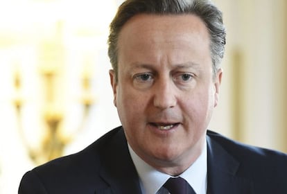 El primer ministro brit&aacute;nico, David Cameron