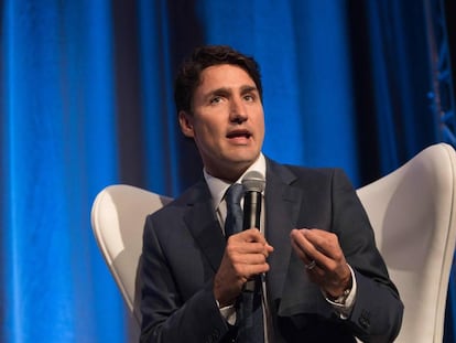 O primeiro-ministro do Canadá,  Justin Trudeau.