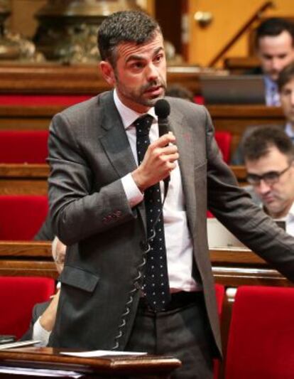 El consejero Santi Vila en el Parlament.