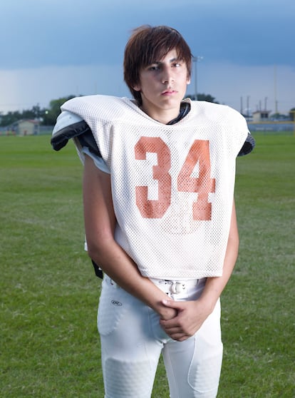 'J.D.', fotografía de Catherine Opie perteneciente a su serie High School Football (2007-2009)