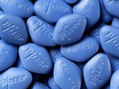 Comprimidos de Viagra. 