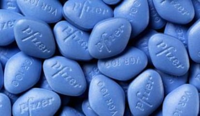 Comprimidos de Viagra. 