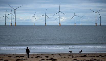 Parque eólico Teesside, en Redcar (Inglaterra).